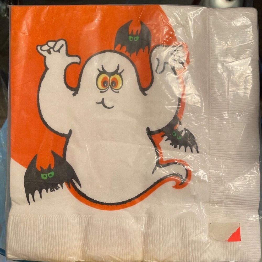 New Vintage Hallmark Halloween Ghost Napkins